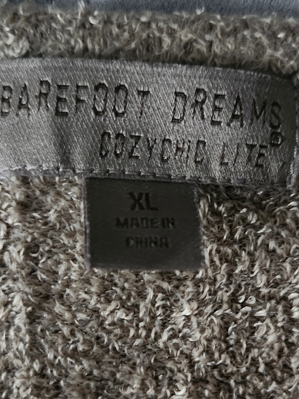 Barefoot Dreams Womens V-Neck Sweater in Taupe - Picture 2 of 4